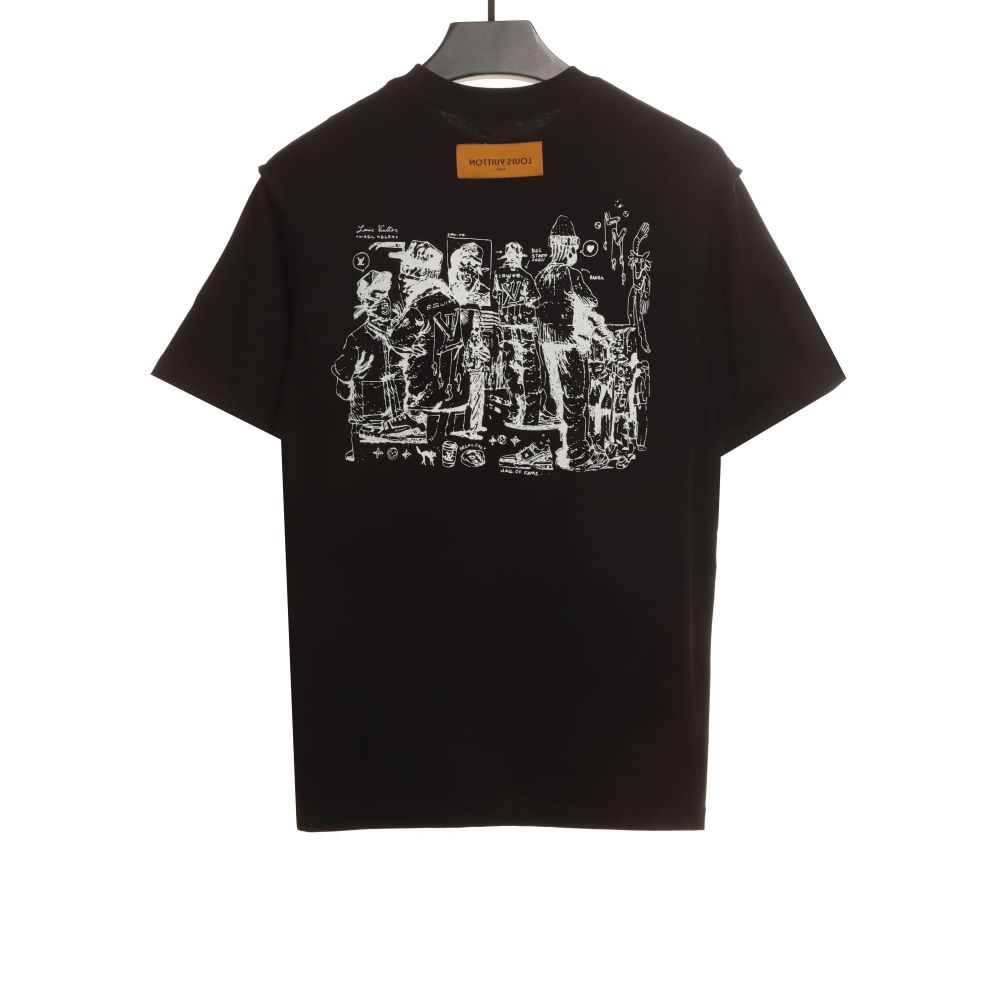  Louis Vuitton employee limited print T-Shirts 2