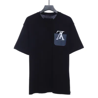 Louis Vuitton Fake chest pocket print T-Shirts 1 01