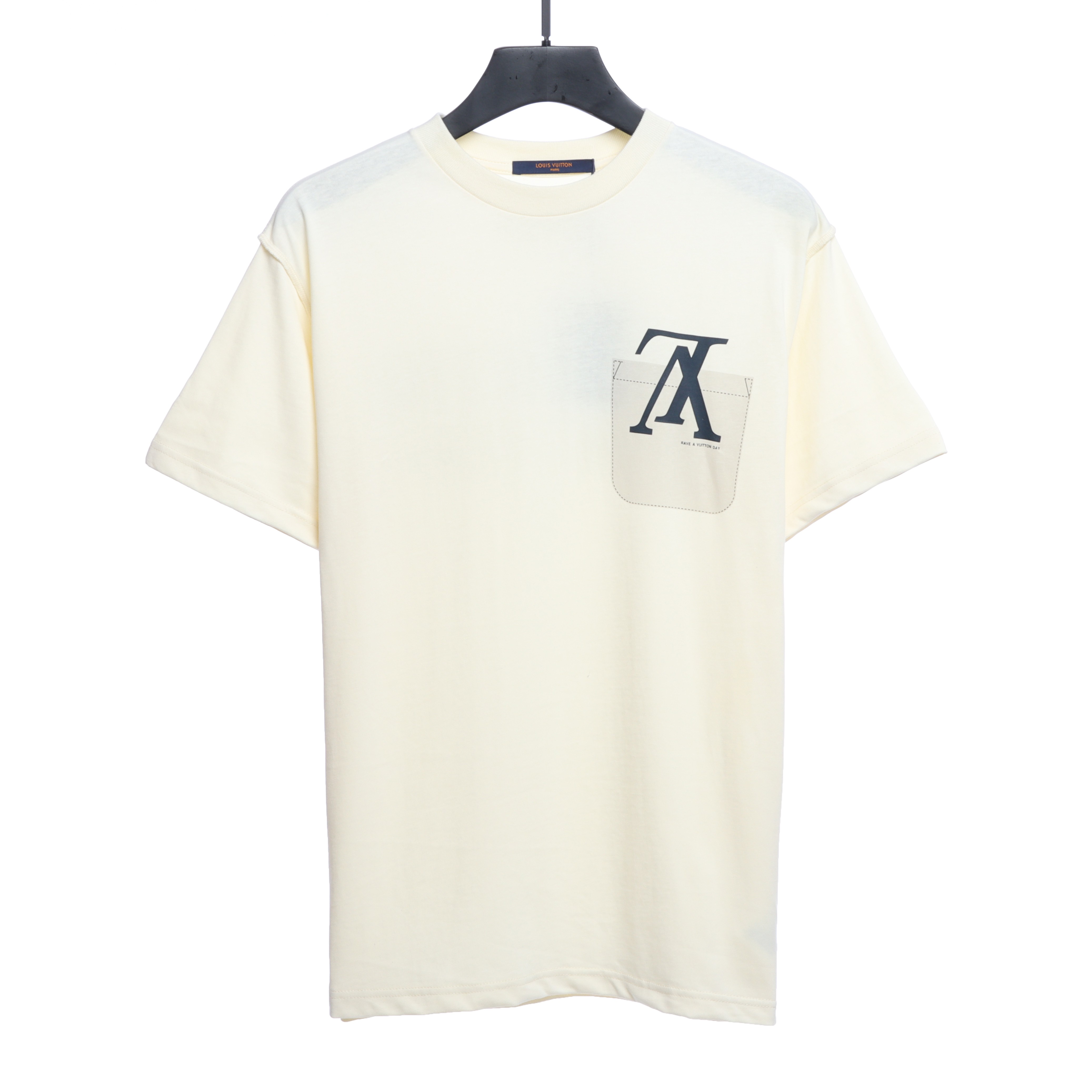 Louis Vuitton Fake chest pocket print T-Shirts 2