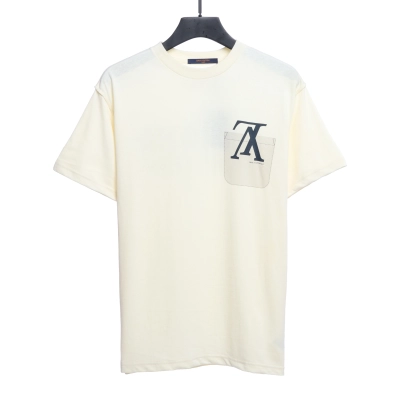Louis Vuitton Fake chest pocket print T-Shirts 2 01
