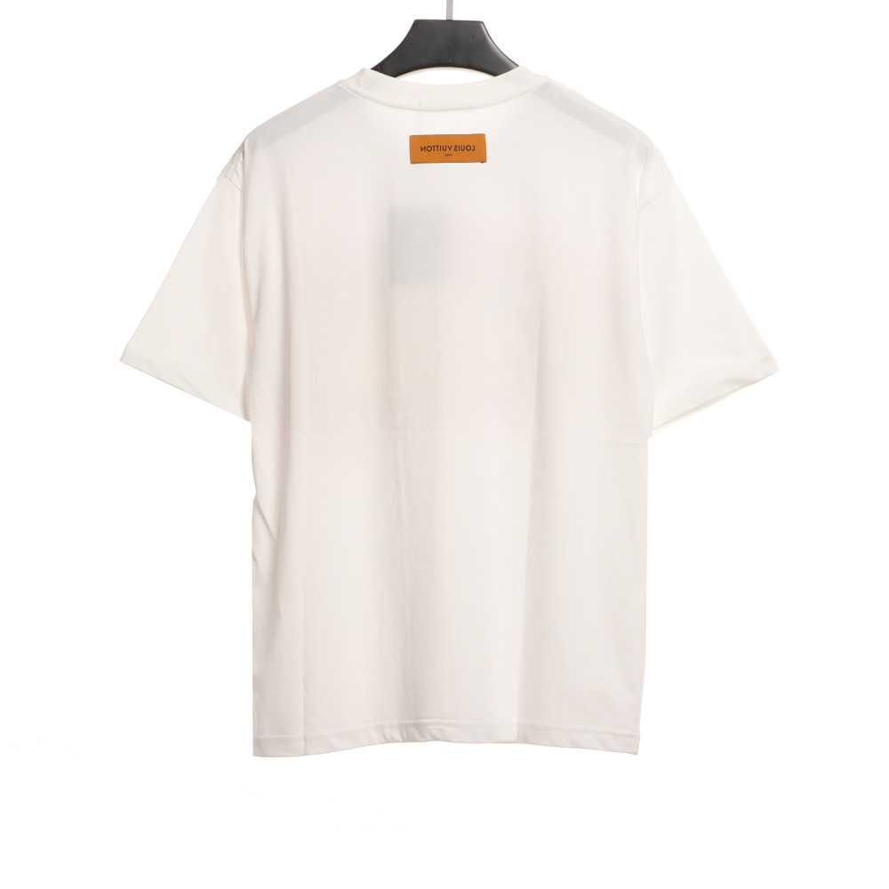  Louis Vuitton flame letter print T-Shirts