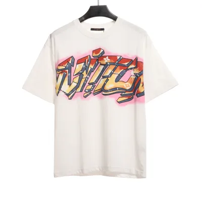  Louis Vuitton flame letter print T-Shirts 01
