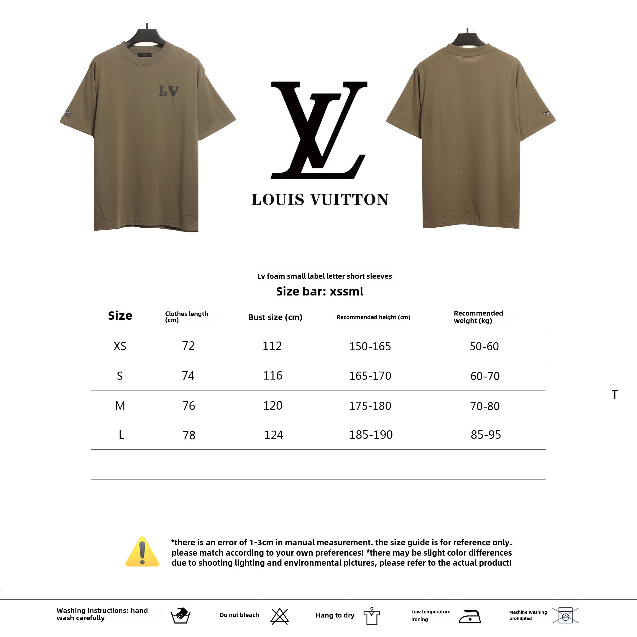 Louis Vuitton foam small label letter T-Shirts 1