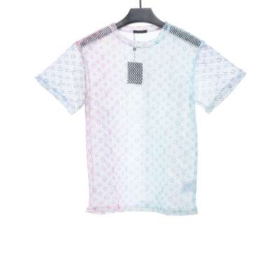 Louis Vuitton Gradient old flower mesh T-Shirts 01