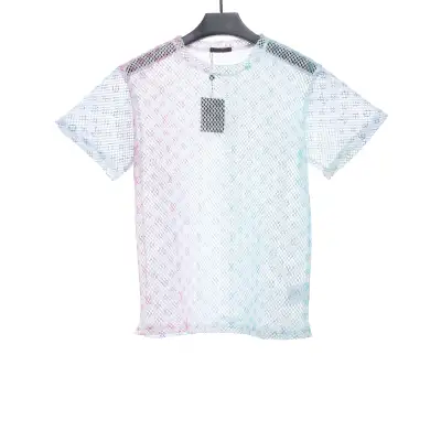 Louis Vuitton Gradient old flower mesh T-Shirts 01