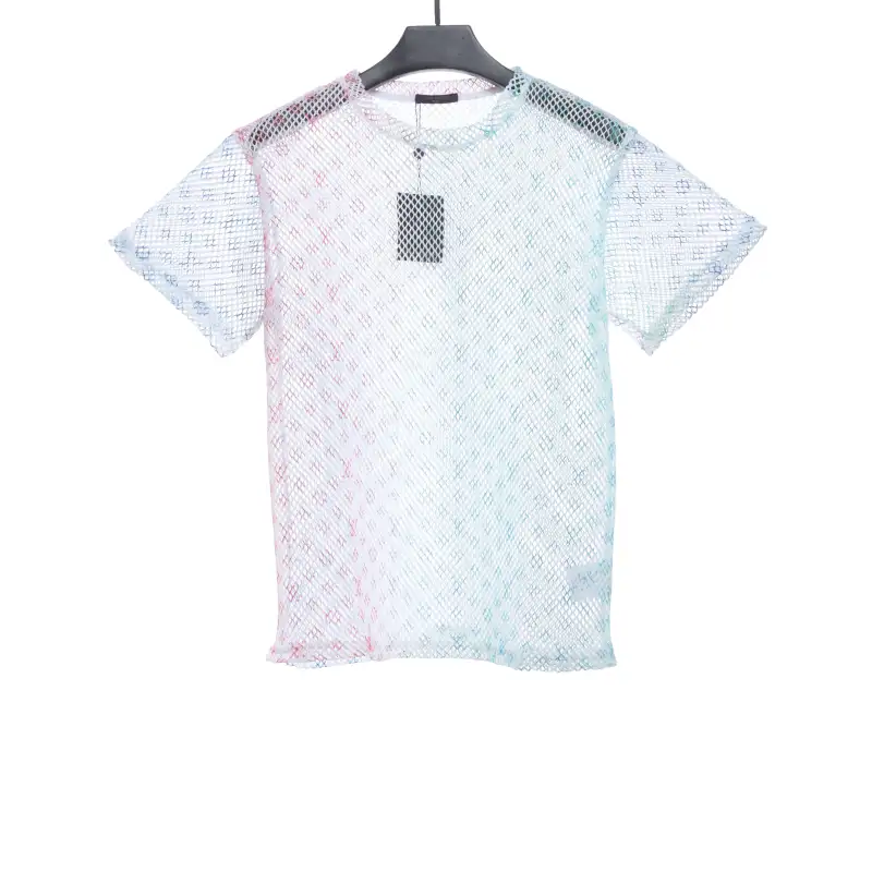 Louis Vuitton Gradient old flower mesh T-Shirts