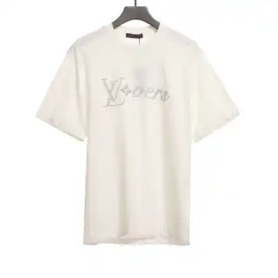  Louis Vuitton hot diamond print T-Shirts 1 01