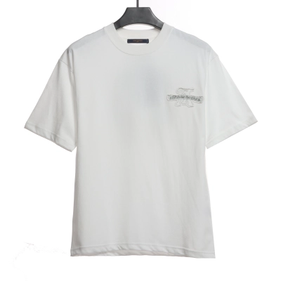 Louis Vuitton joint Chrome Hearts patch horseshoe T-Shirts white 01