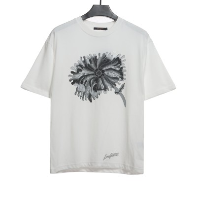 Louis Vuitton joint YK psychedelic flower print T-Shirts 01