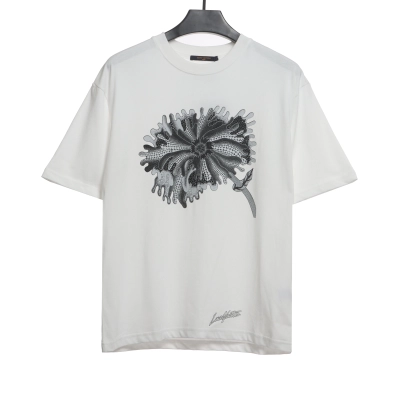 Louis Vuitton joint YK psychedelic flower print T-Shirts 01