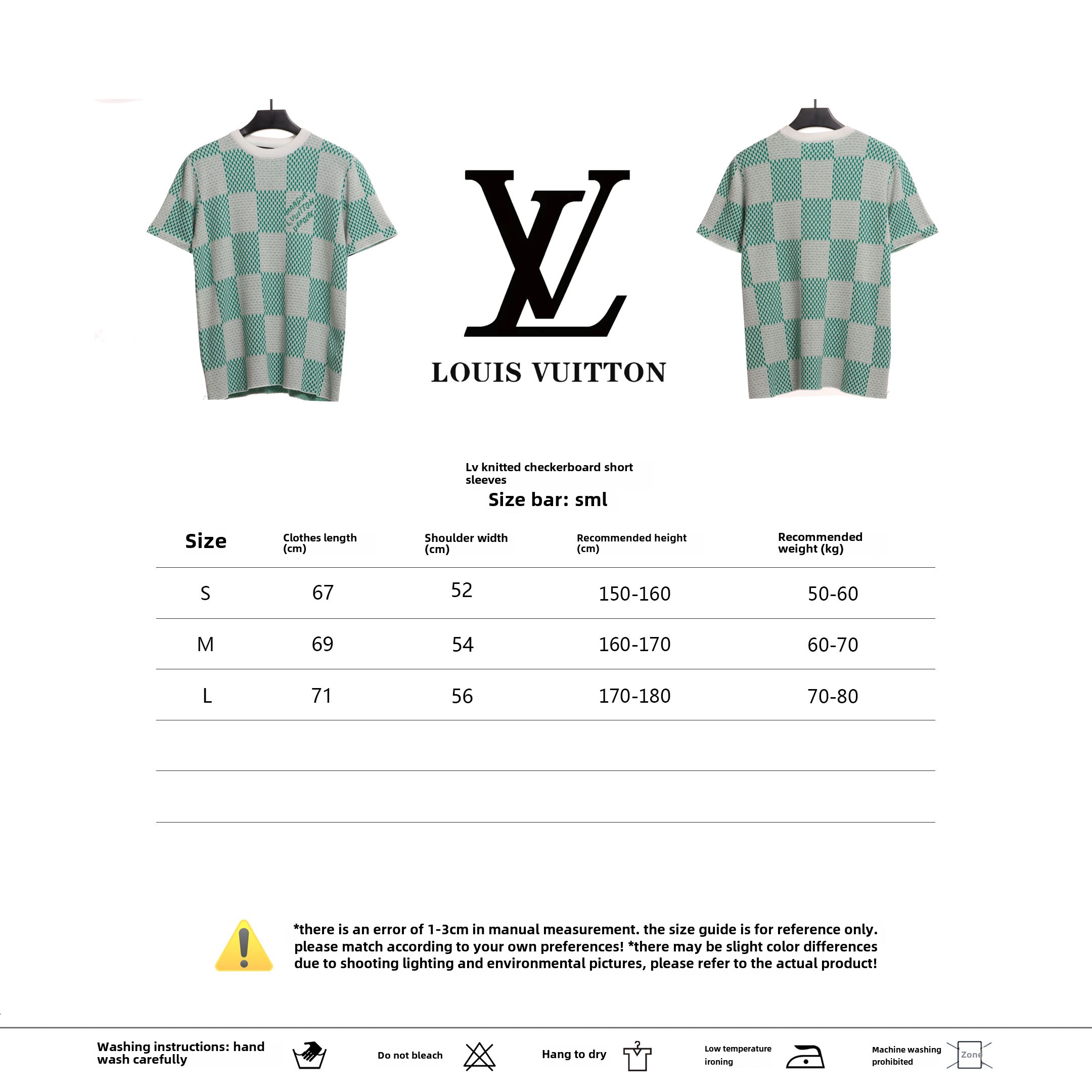 Louis Vuitton knitted chessboard T-Shirts