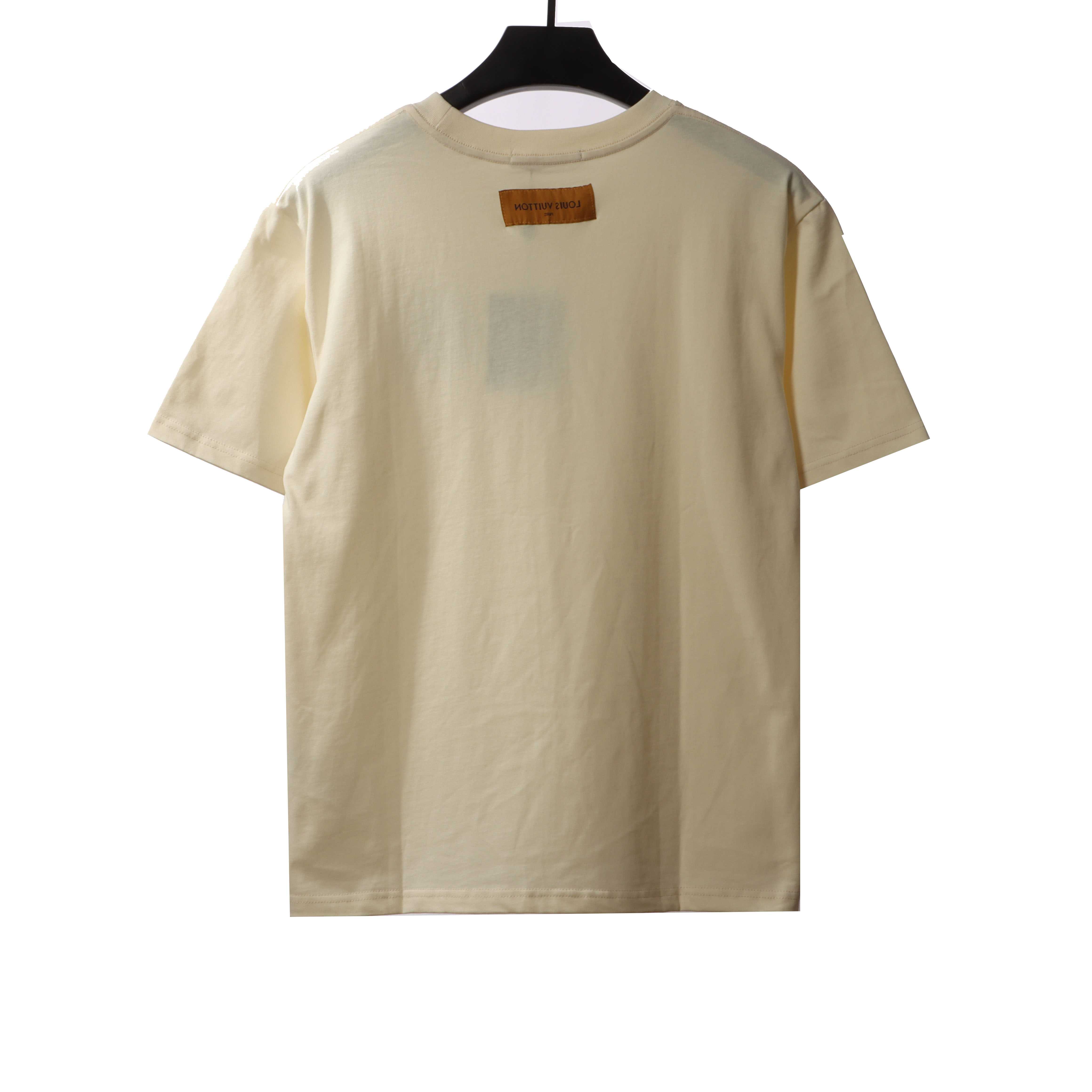 Louis Vuitton letter pattern embroidered T-Shirts