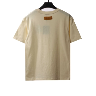 Louis Vuitton letter pattern embroidered T-Shirts 02