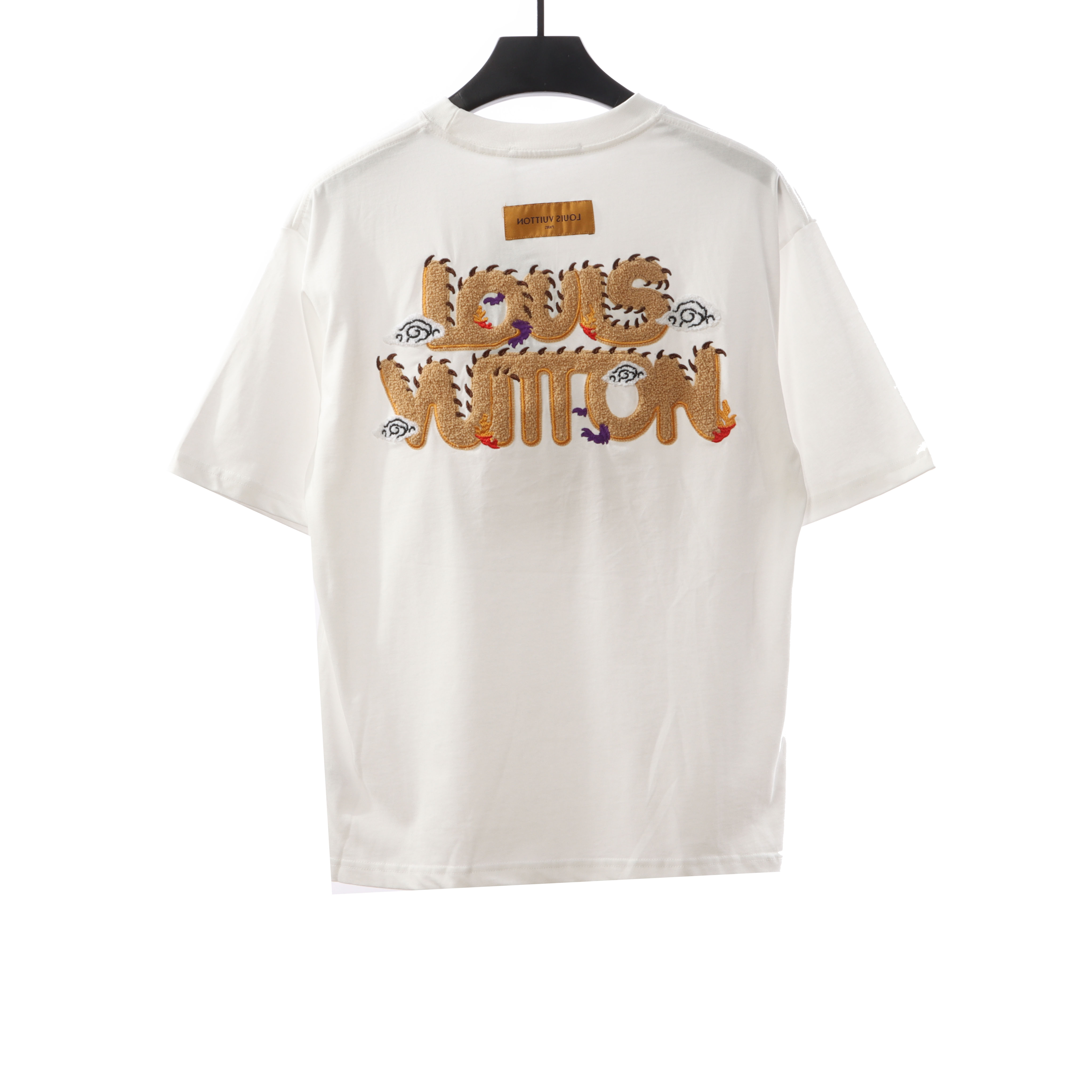 Louis Vuitton letter towel embroidered T-Shirts white