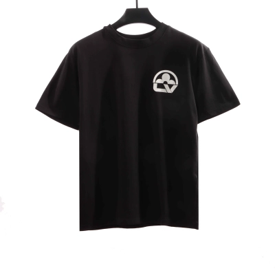 Louis Vuitton limited half pattern LOGO letter print T-Shirts black 01