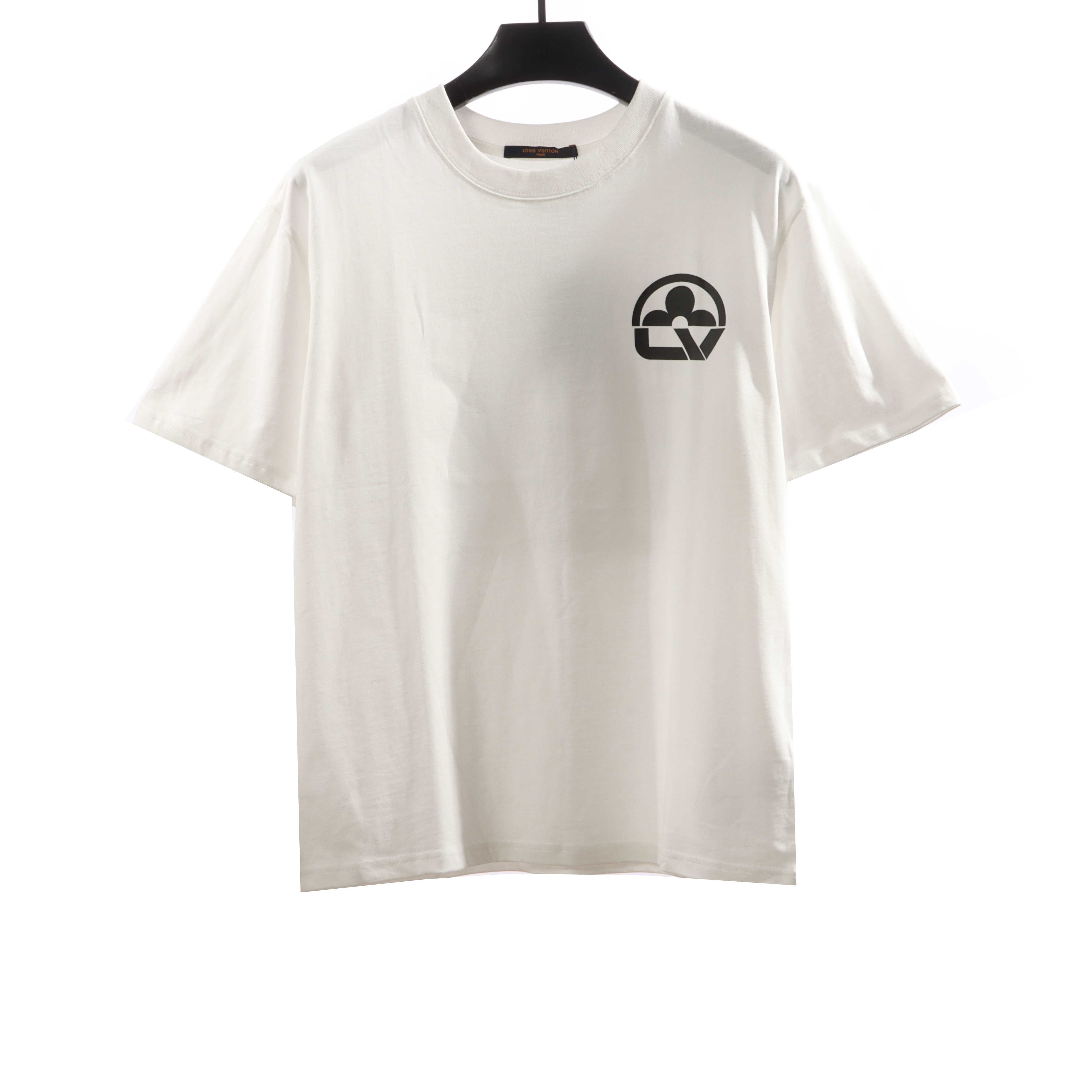 Louis Vuitton limited half pattern LOGO letter print T-Shirts white