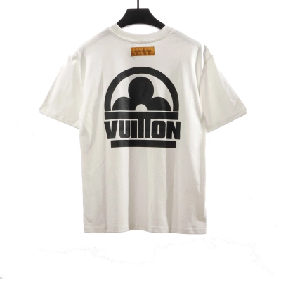 Louis Vuitton limited half pattern LOGO letter print T-Shirts white 02