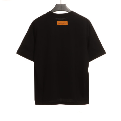  Louis Vuitton limited lapel limited melt T-Shirts black 02