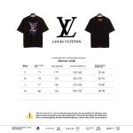  Louis Vuitton limited lapel limited melt T-Shirts black