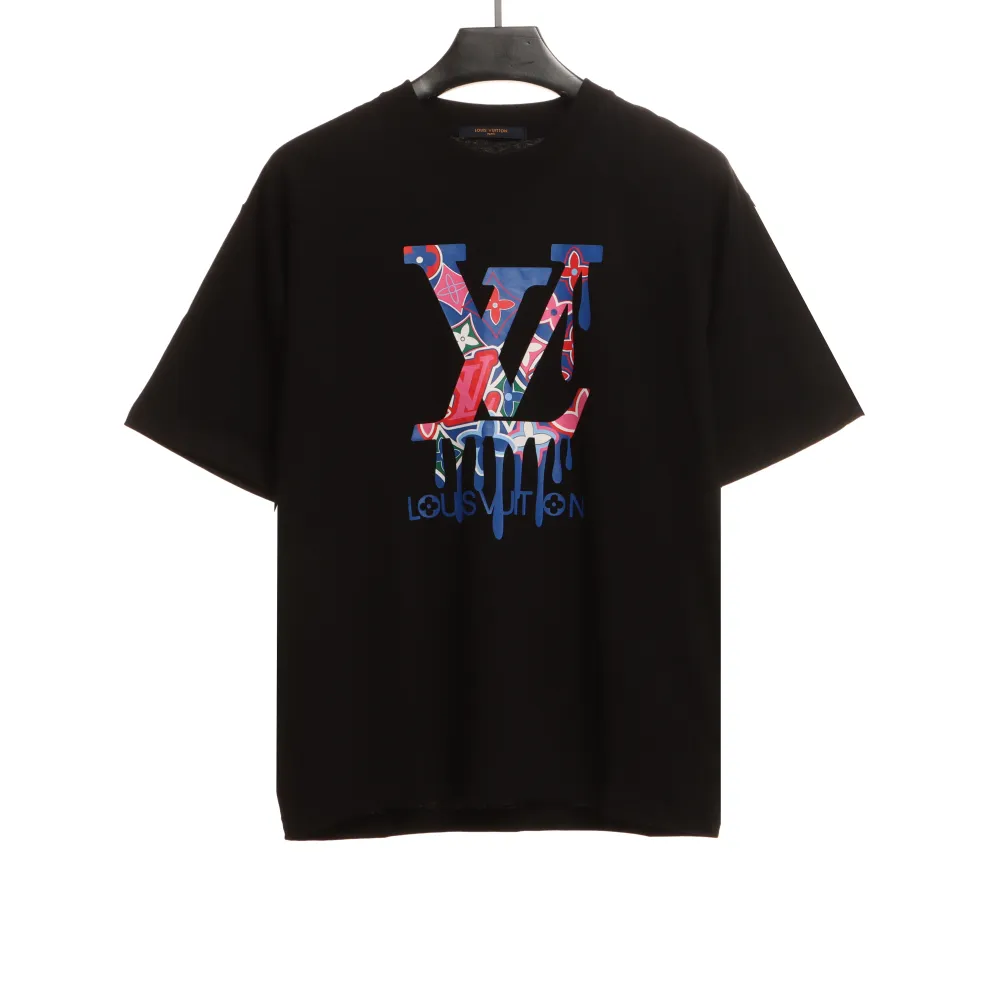 Louis Vuitton limited lapel limited melt T-Shirts black
