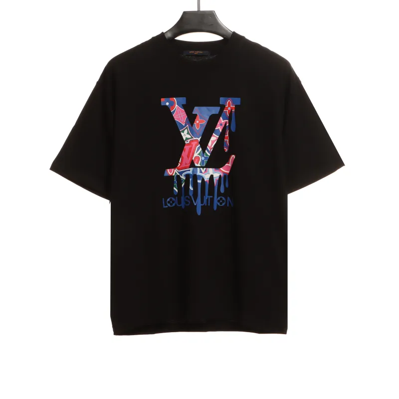 Louis Vuitton limited lapel limited melt T-Shirts black