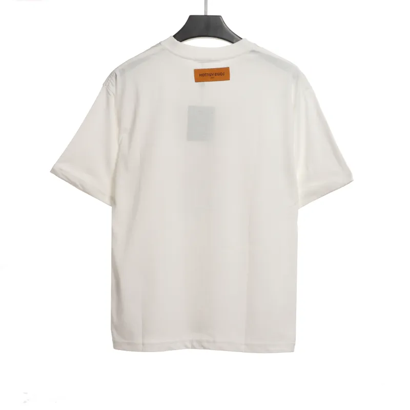 Louis Vuitton limited lapel limited melt T-Shirts white