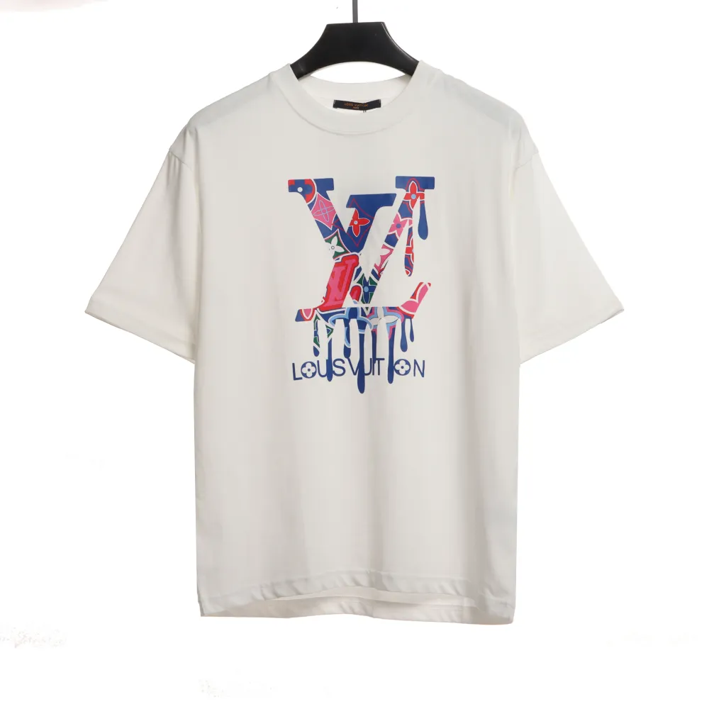 Louis Vuitton limited lapel limited melt T-Shirts white
