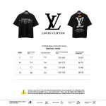 Louis Vuitton limited slogan V letter T-Shirts black