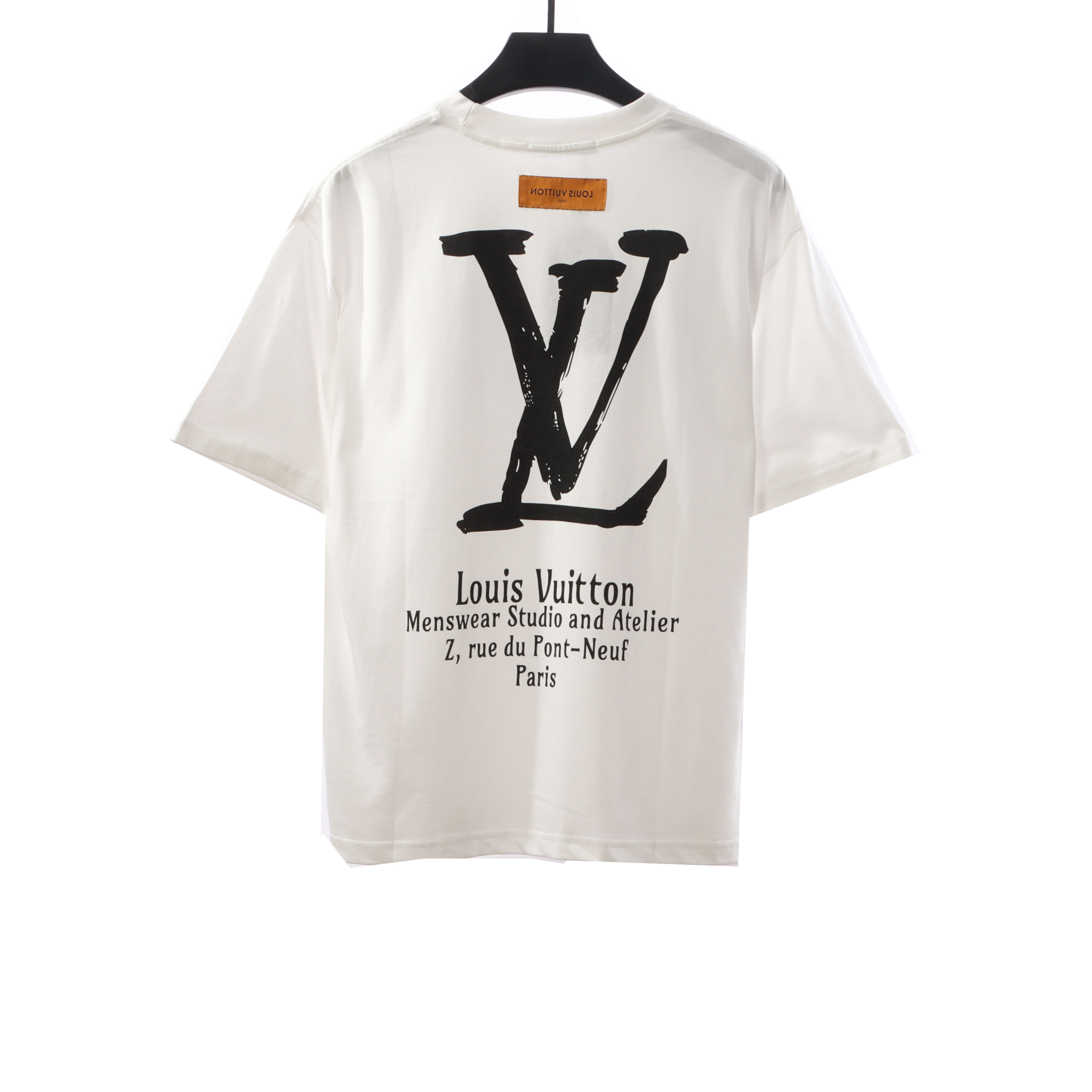 Louis Vuitton limited slogan V letter T-Shirts white