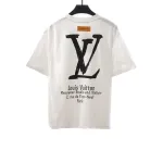  Louis Vuitton limited slogan V letter T-Shirts white