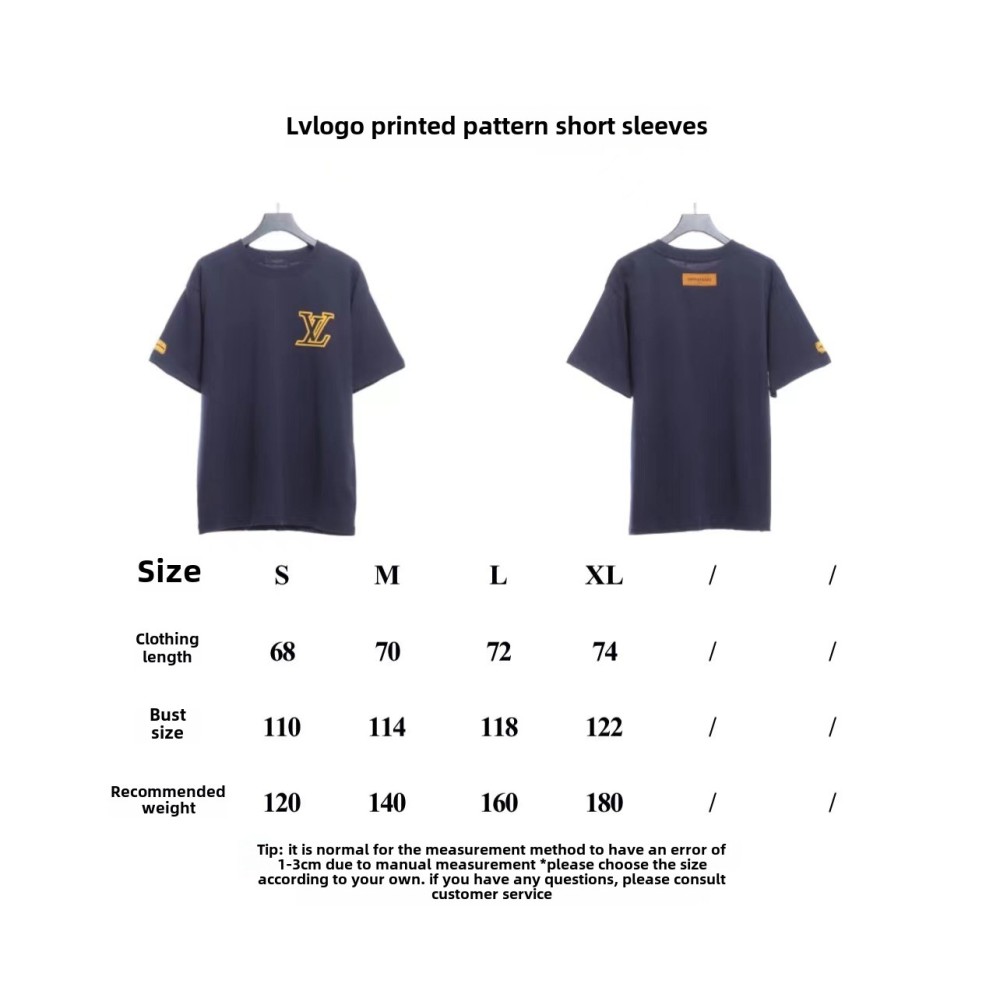  Louis Vuitton LOGO printed pattern T-Shirts 1