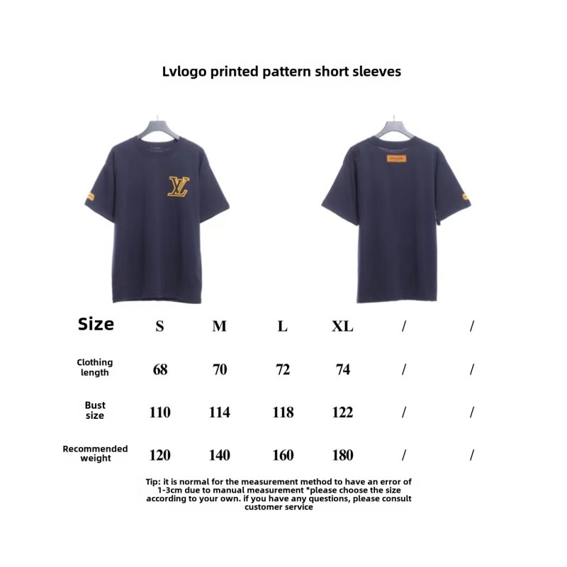  Louis Vuitton LOGO printed pattern T-Shirts 1