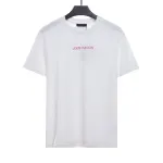 Louis Vuitton Minimalist embroidered letter T-Shirts 2