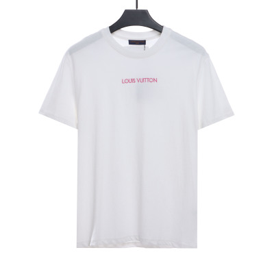  Louis Vuitton Minimalist embroidered letter T-Shirts 2 01