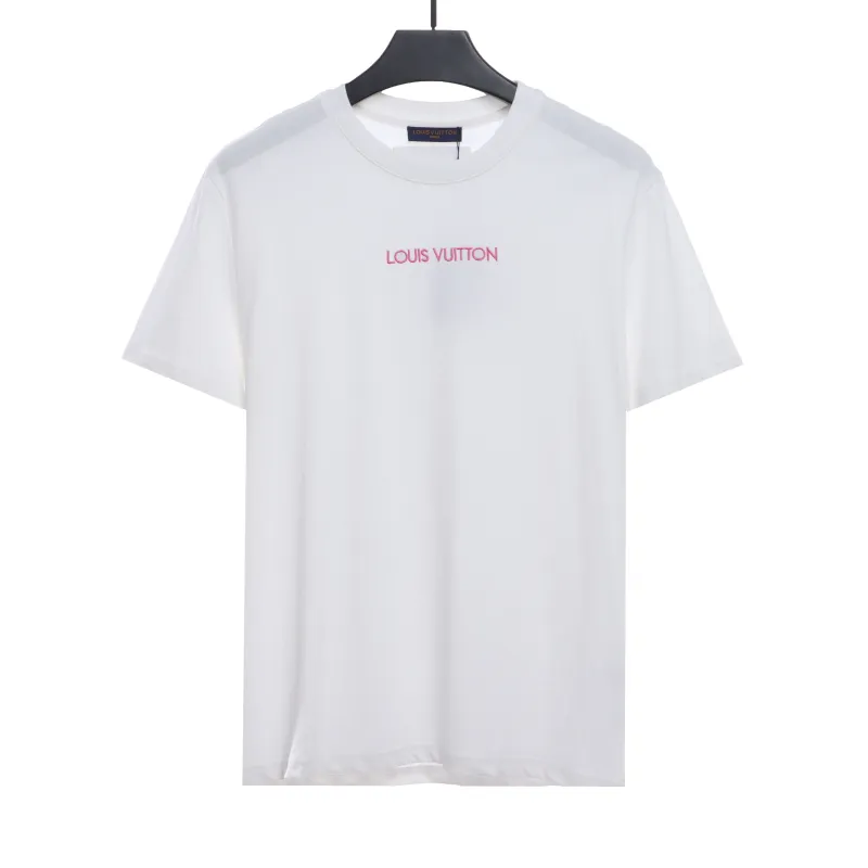 Louis Vuitton Minimalist embroidered letter T-Shirts 2