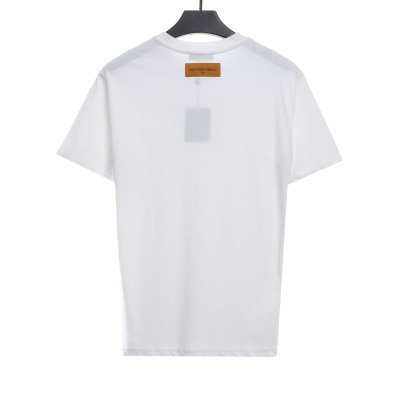  Louis Vuitton Minimalist embroidered letter T-Shirts 2 02