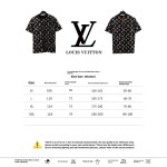  Louis Vuitton monogram full print double shadow T-Shirts black