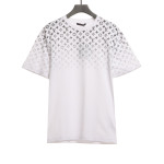  Louis Vuitton monogram full print gradient LOGO T-Shirts white