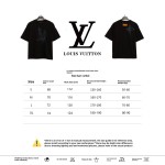  Louis Vuitton pattern embroidered round neck T-Shirts
