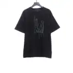 Louis Vuitton pattern embroidered round neck T-Shirts