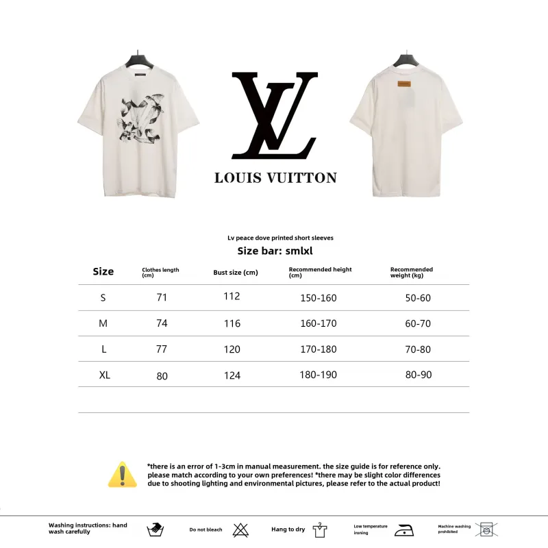 Louis Vuitton peace dove print T-Shirts