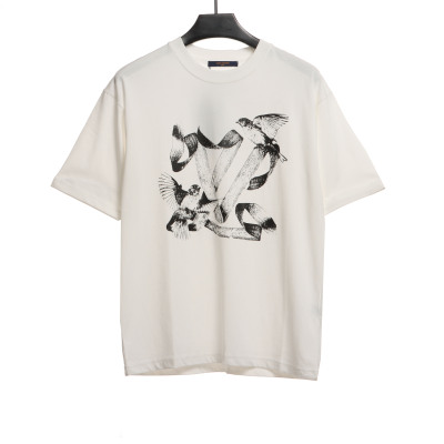 Louis Vuitton peace dove print T-Shirts 01