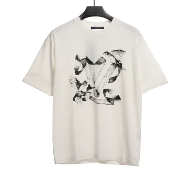 Louis Vuitton peace dove print T-Shirts 01
