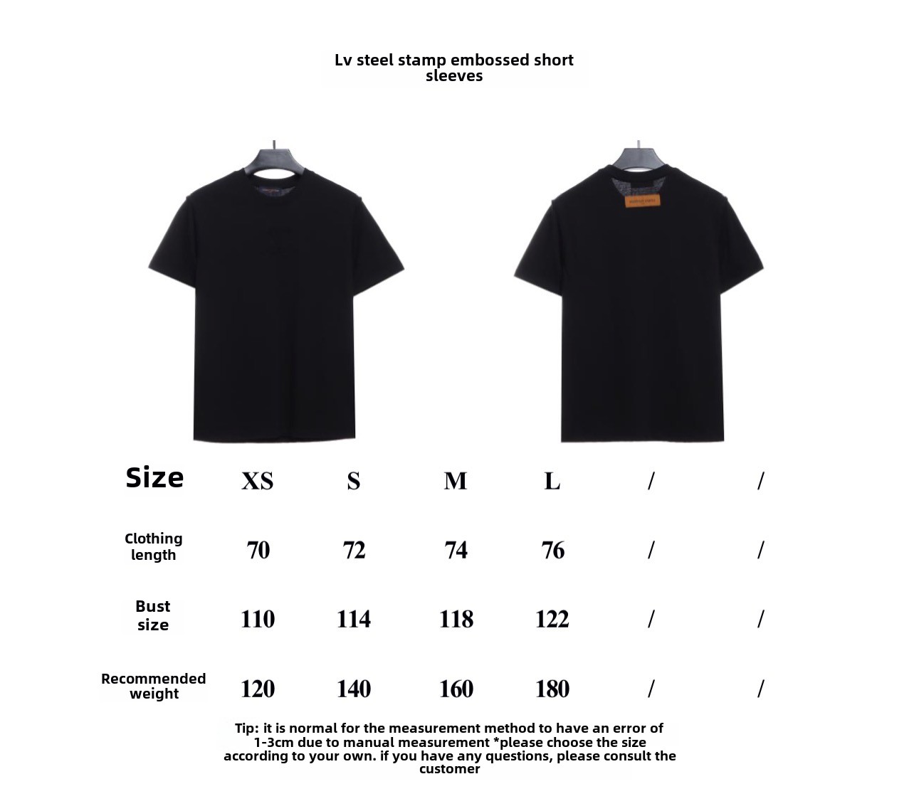 Louis Vuitton Steel stamp embossed T-Shirts 2