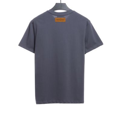 Louis Vuitton Steel stamp embossed T-Shirts 3 02
