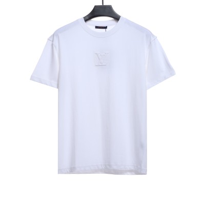  Louis Vuitton Steel stamp embossed T-Shirts 4 01