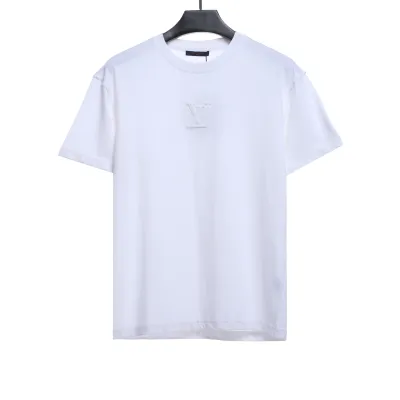  Louis Vuitton Steel stamp embossed T-Shirts 4 01