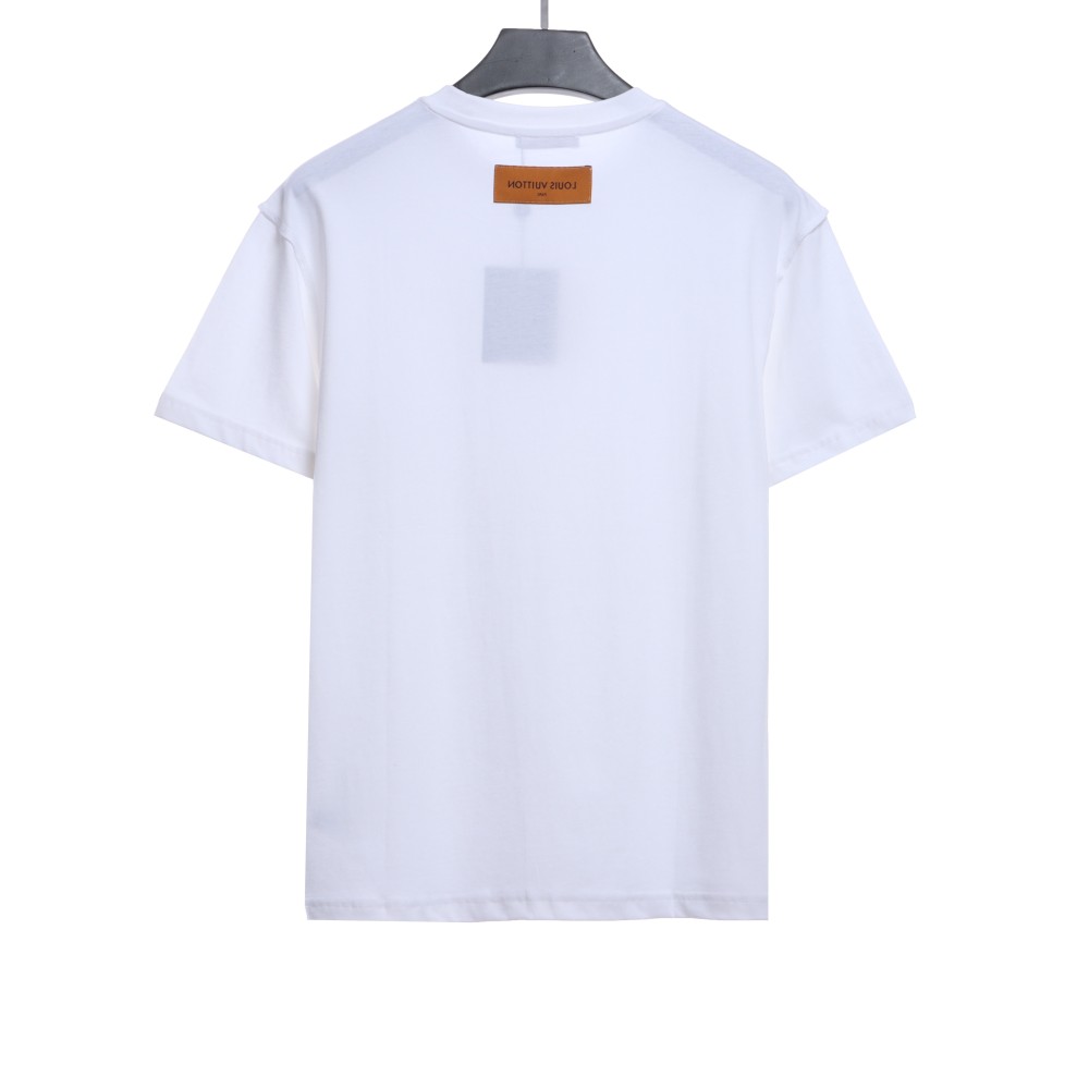  Louis Vuitton Steel stamp embossed T-Shirts 4