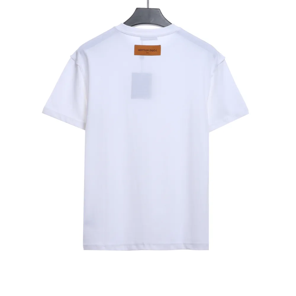  Louis Vuitton Steel stamp embossed T-Shirts 4