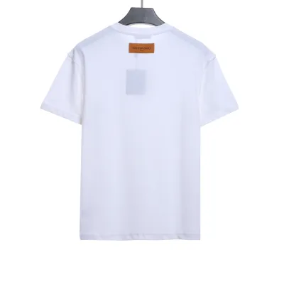  Louis Vuitton Steel stamp embossed T-Shirts 4 02